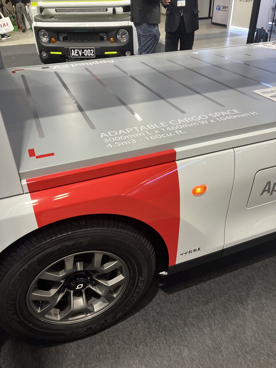 KariControl's tweet photo. #iREX
Suzuki・Applied EVの展示

LiDARが四方についてる https://t.co/4JX3L7kJIB