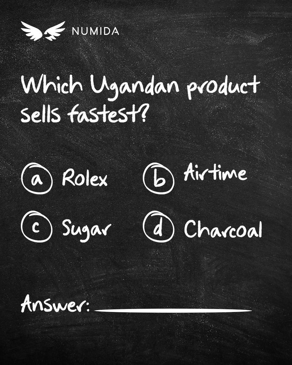 StarTimesUganda's tweet image. Attention Ugandan business owners!  We all know some products fly off the shelves faster than others.
Comment your answer below and let’s see who really knows the local market! 👇

#BusinessQuiz #MissionPossible #Numida #UgandanBusiness @numidatech