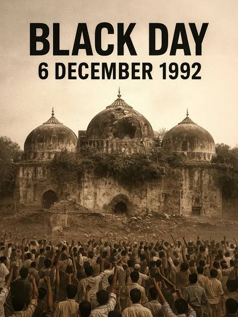 azam_1971's tweet photo. “6 December: A Day Written in Tears”
#BlackDay1992 #BabriMasjid #6December #DarkHistory #PainfulMemories #NeverForgotten #TruthOfHistory #MuslimCommunity #HeartbreakingDay https://t.co/8qM4AnfTlO
