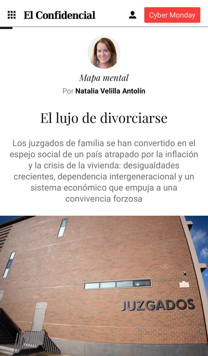 natalia_velilla's tweet photo. Mi artículo en #MapaMental “El lujo de divorciarse”. Los juzgados son el espejo social de un país atrapado por la inflación y la crisis de la vivienda: desigualdades, dependencia intergeneracional y un sistema económico que empuja a una convivencia forzosa. Enlace en respuestas👇🏻 https://t.co/JWDfp6IyT1