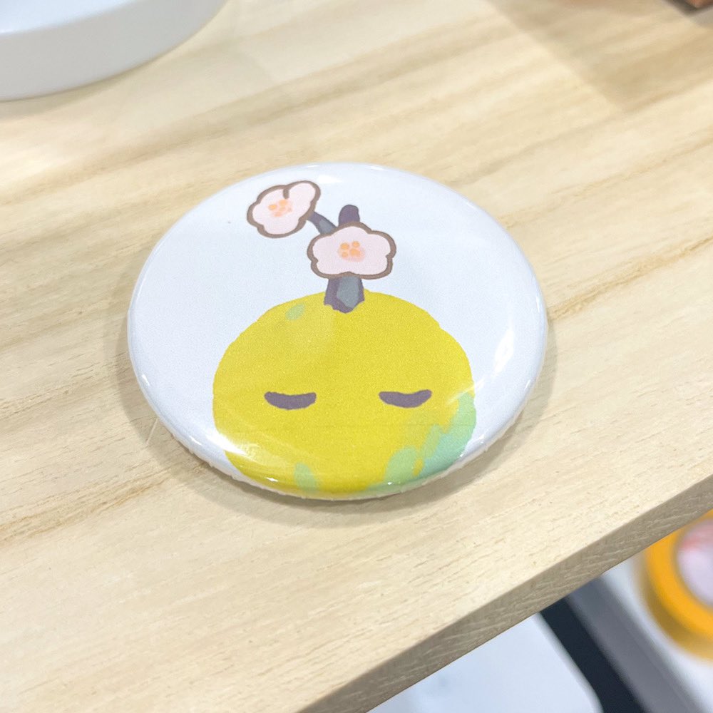 PICOさんの缶バッジつくるところでアイコンの缶バッジ作ってきた🥳イベントとかで付けます