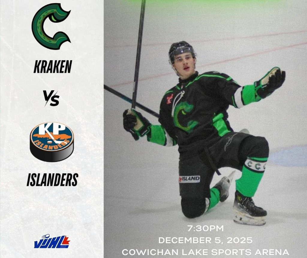 Kraken set to host <a href="/IslandersKP/">Kerry Park Islanders</a> tonight in #VIJHL play! 
krakenhockey.ca/stats/game-cen…