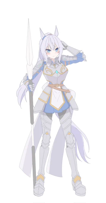 ウマ騎士のドロシアさん描きました うちの子です