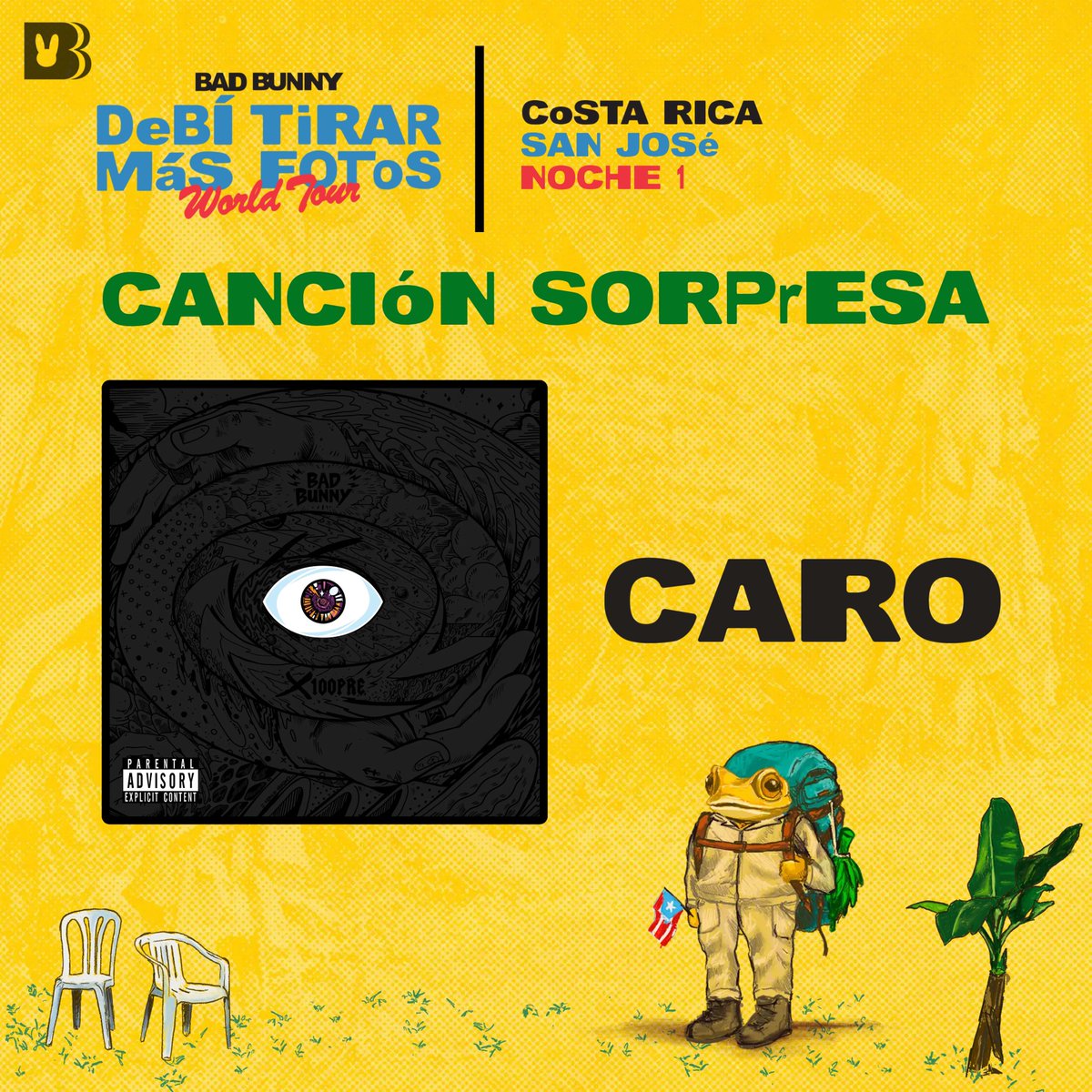 BBPRTV's tweet photo. “CARO” fue la canción exclusiva de esta noche en Costa Rica. 🇨🇷 https://t.co/Y7AvWLl2oi
