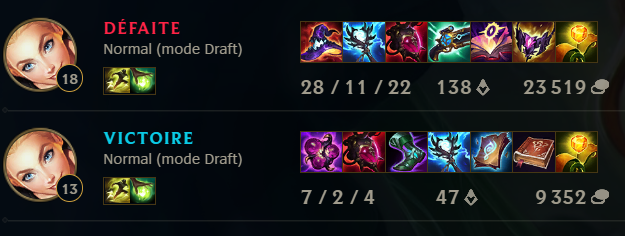 je debute sur lol et j ai adoré mes games voila xd