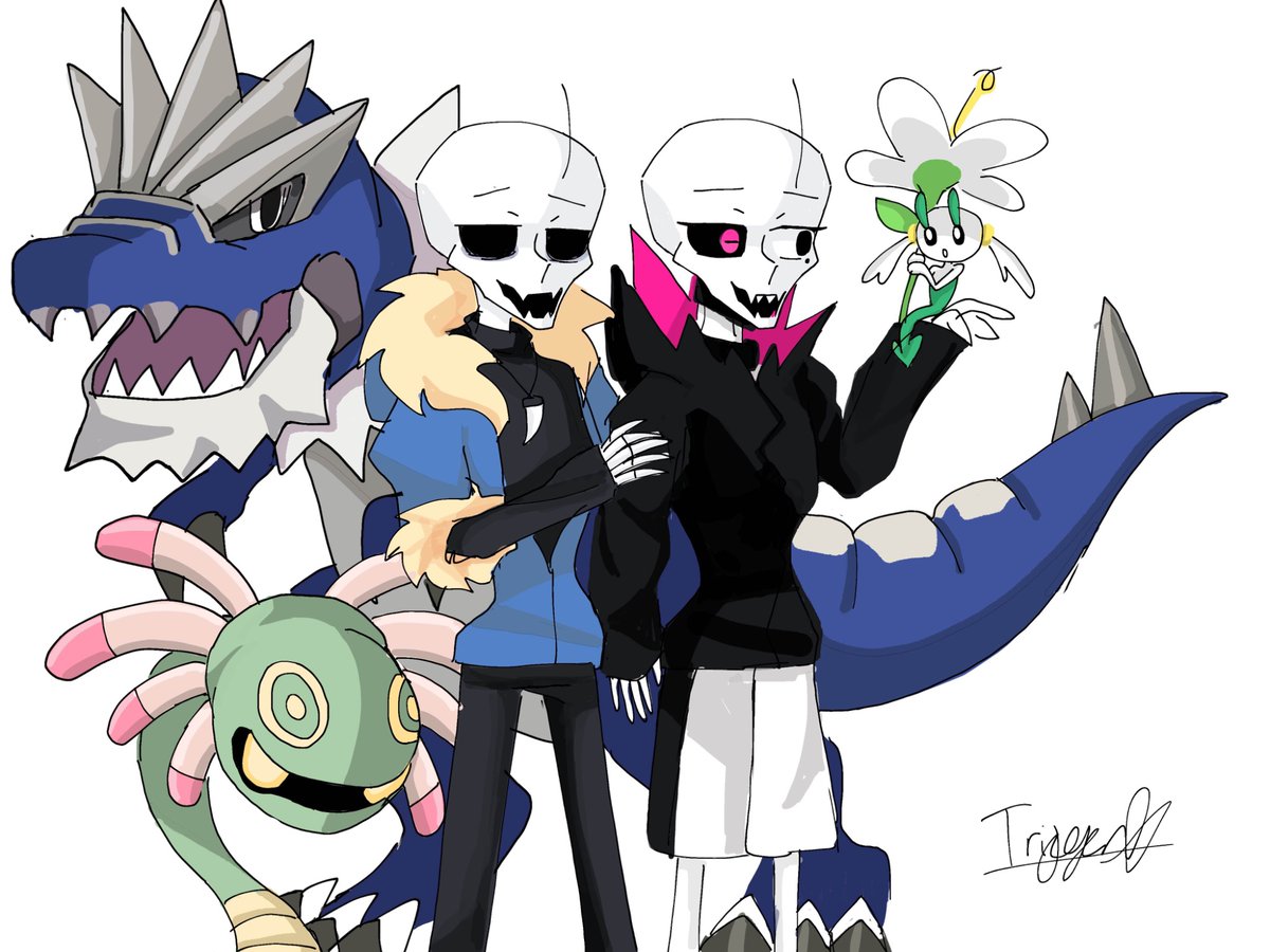 YesTrigger67841's tweet image. Have not post for a while been busy and lazy 

#Pokemon #papyrus #undertaleAU #underswaplack #utotale