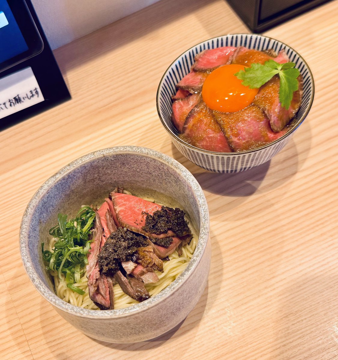 麺道麒麟児本店🦒@kirinji_nagano 山形牛と黒トリュフの中華そば