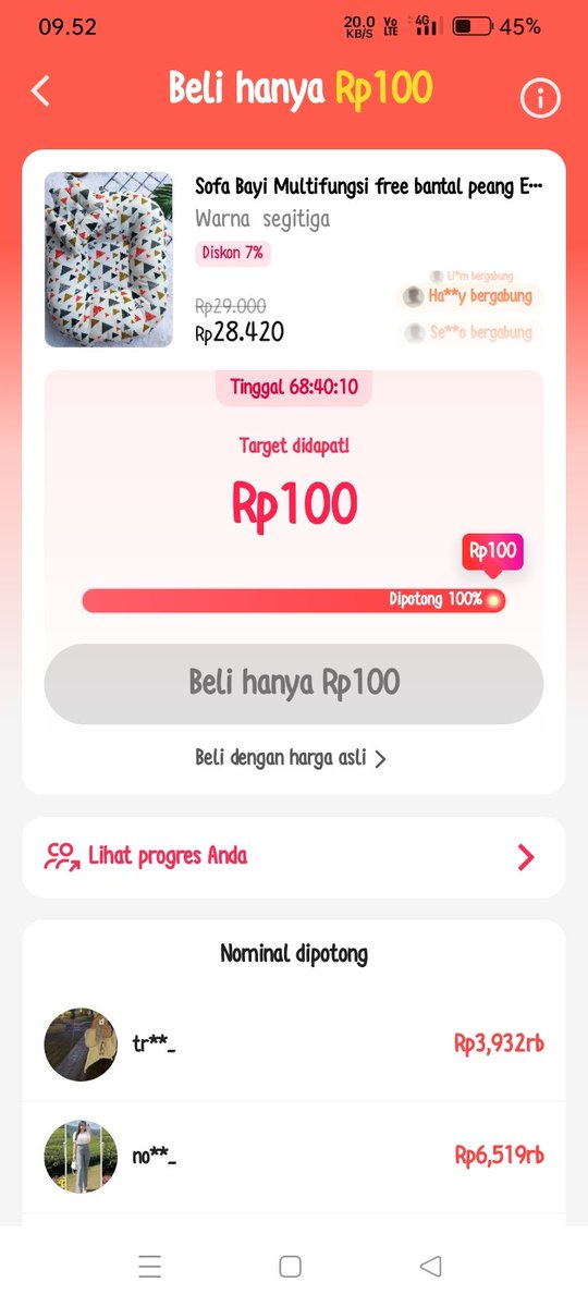 queenvgrah's tweet photo. Buruan ikutan tiktok event 100 rupiah guys
Aku dah dapet, cuma bayar penanganan aja
Tinggal klik tautan https://t.co/ny2eb1ysZo
#tiktokevent #TikTok #event100 #viral https://t.co/YMcE1ndzcX