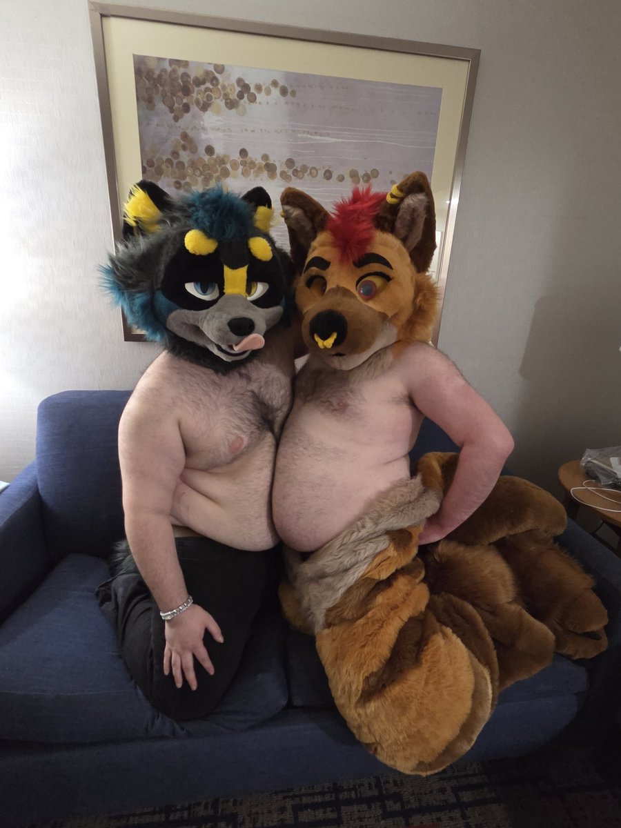 RacksTheRaccoon's tweet photo. Comparing bellies with @JasperYena who do you think is the winner? https://t.co/O8DhF59QBQ