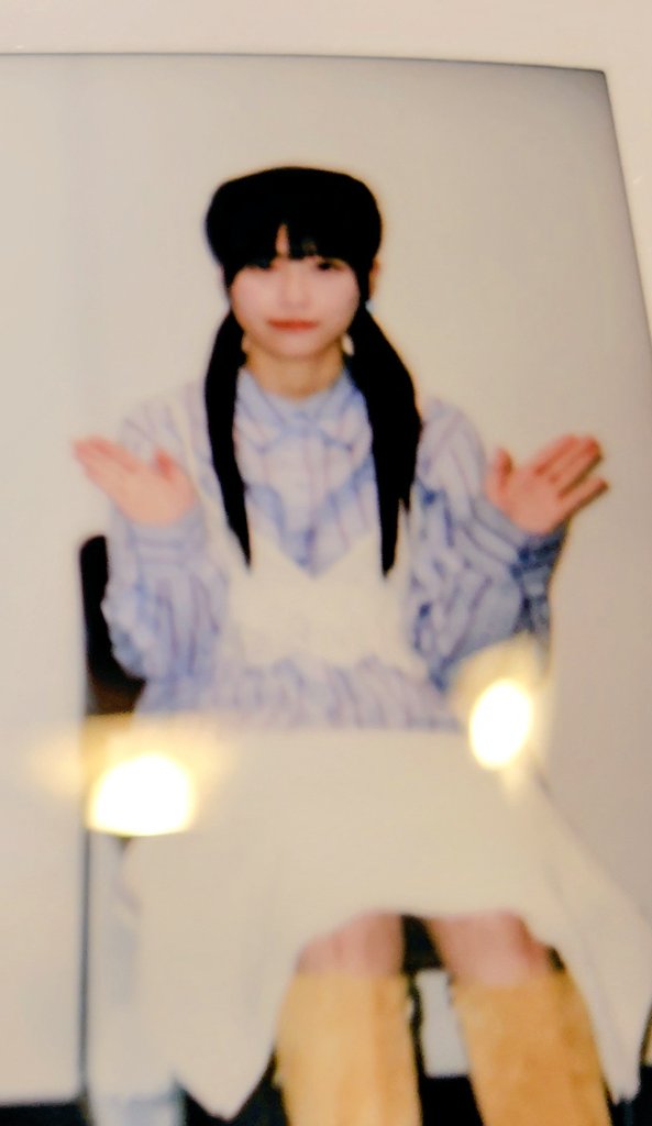 本日のアンジュルム3ショットチェキ会。 開始前に迷子に成っていた？花