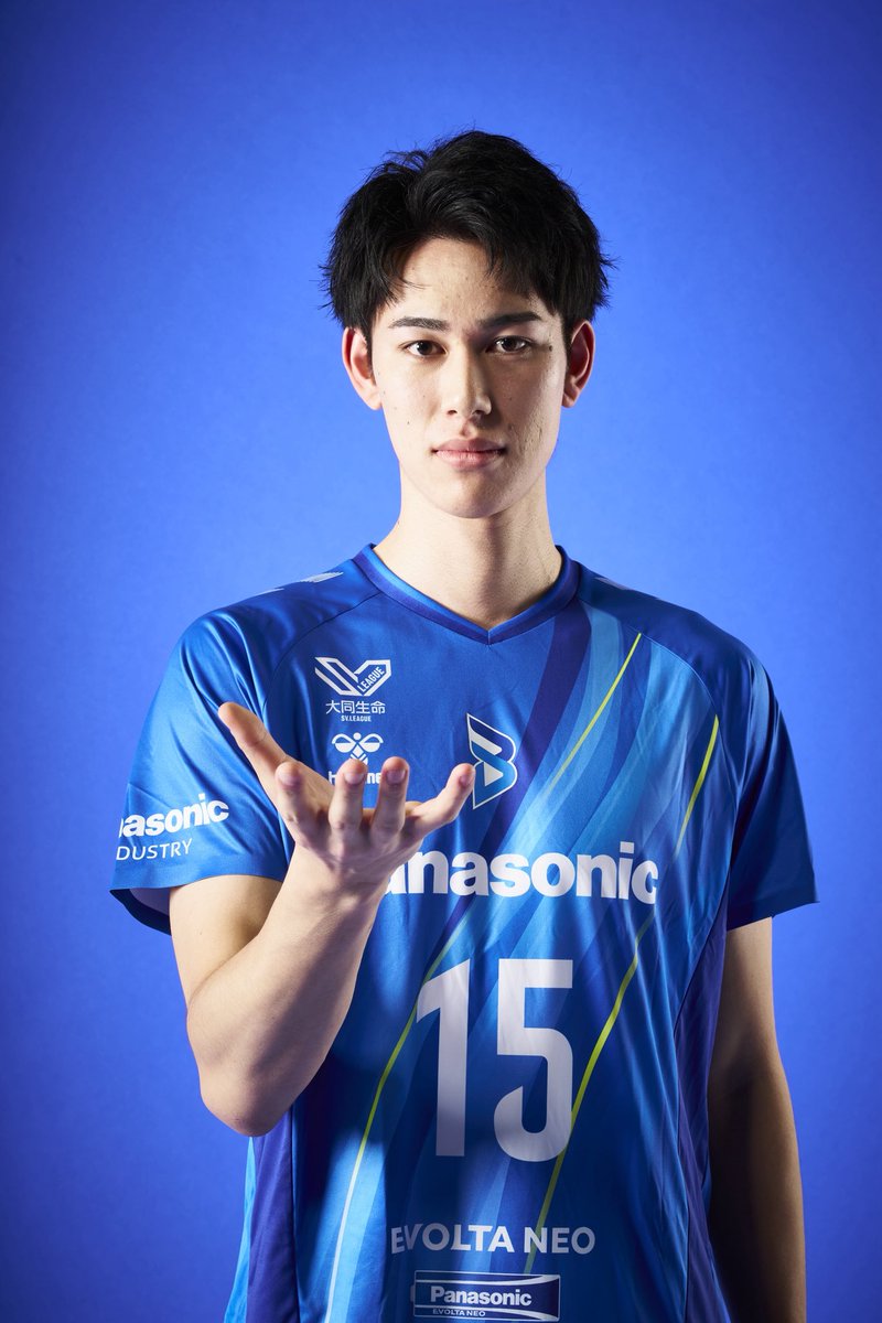 大阪ブルテオン　レプリカユニフォーム　15 甲斐選手　甲斐優斗 この度、#甲斐優斗 選手（背番号15、アウトサイドヒッター）の特別指定