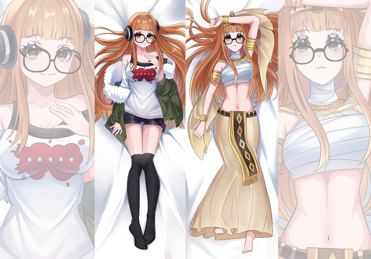 Finished this dakimakura illustration set! ✨ Which side is your favorite? 👀 #futabasakura #Persona5