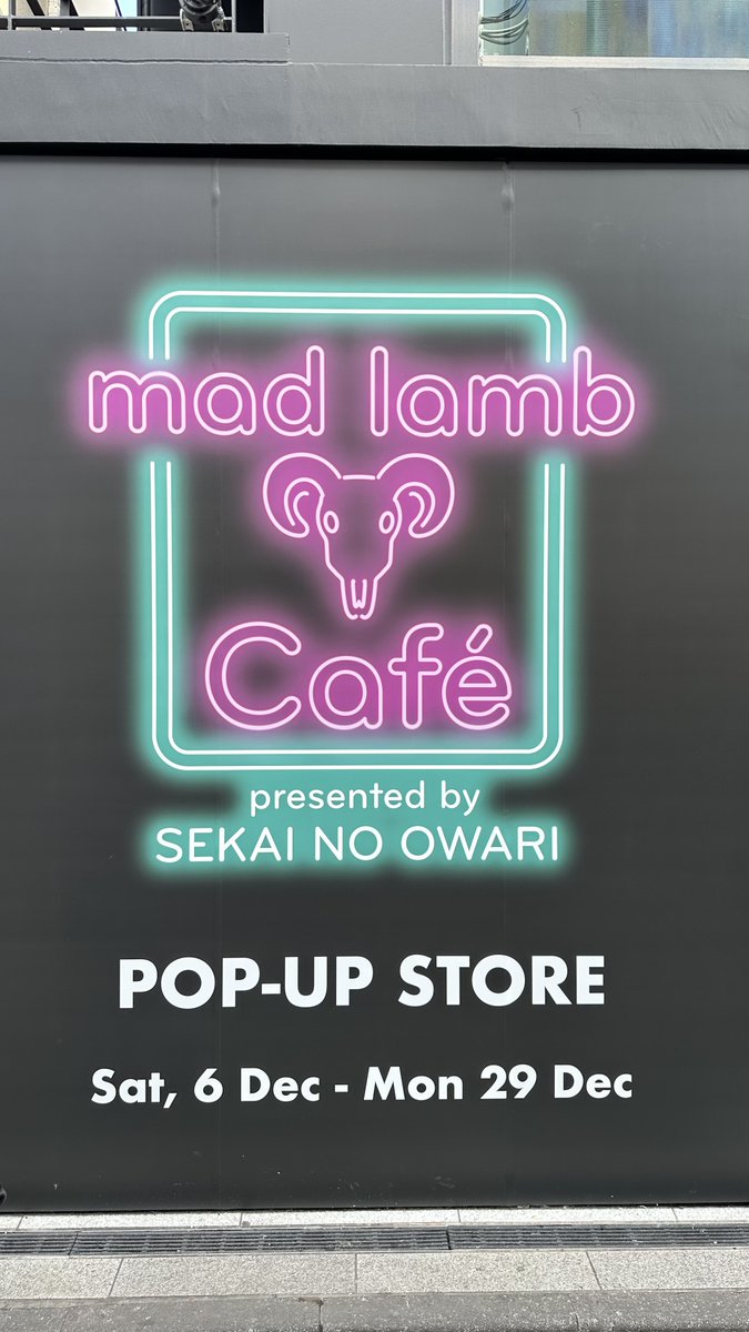 mad lamb cafe初回行ってきた🐏 「特製コースター」があまりにも「特製