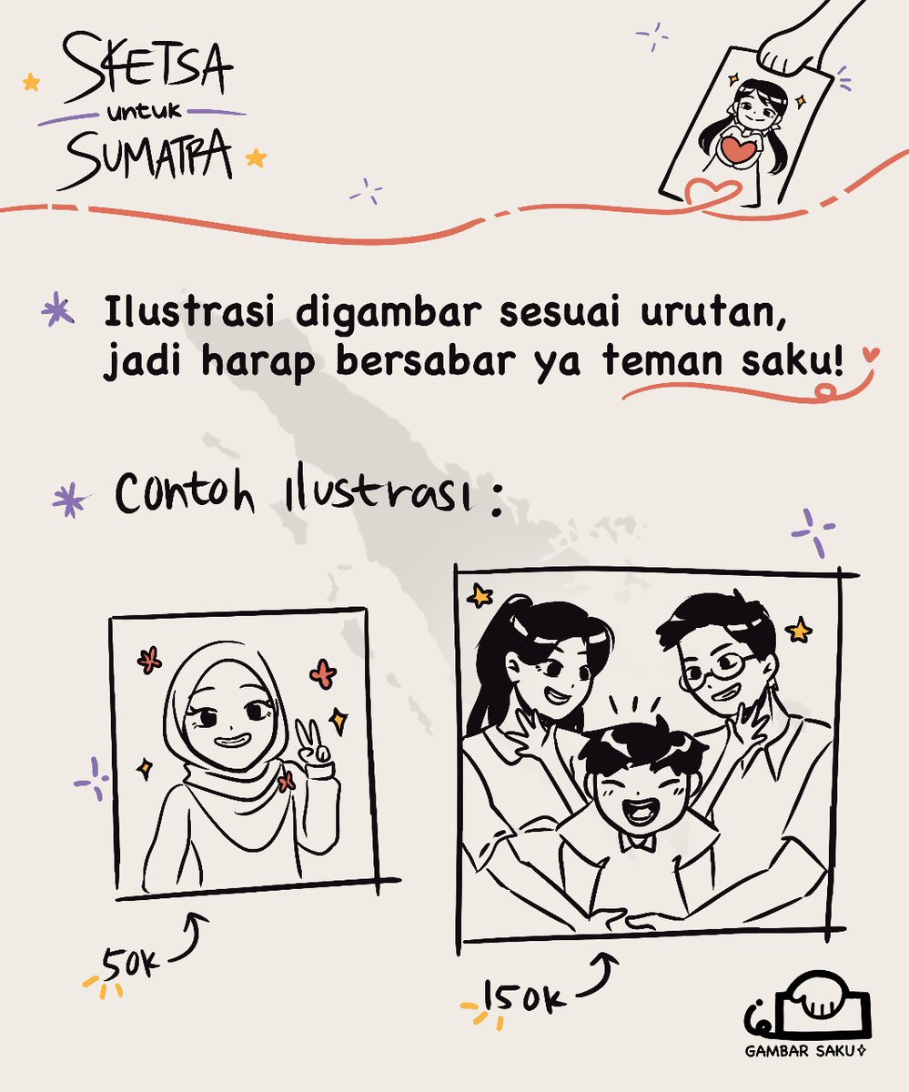 red_dinoo's tweet image. ‼️RT REP SHARE ARE APPRECIATED ‼️

📍Sketsa untuk Sumatra

Halo Semua! Kami dari Gambar Saku bikin project kecil Donasi dapat Sketsa untuk Sumatra🙌

Semua dana akan di donasikan 100% ke kitabisa.com/campaign/setar… !!

#PrayForSumatera #SketsauntukSumatra

More info below 👇👇👇