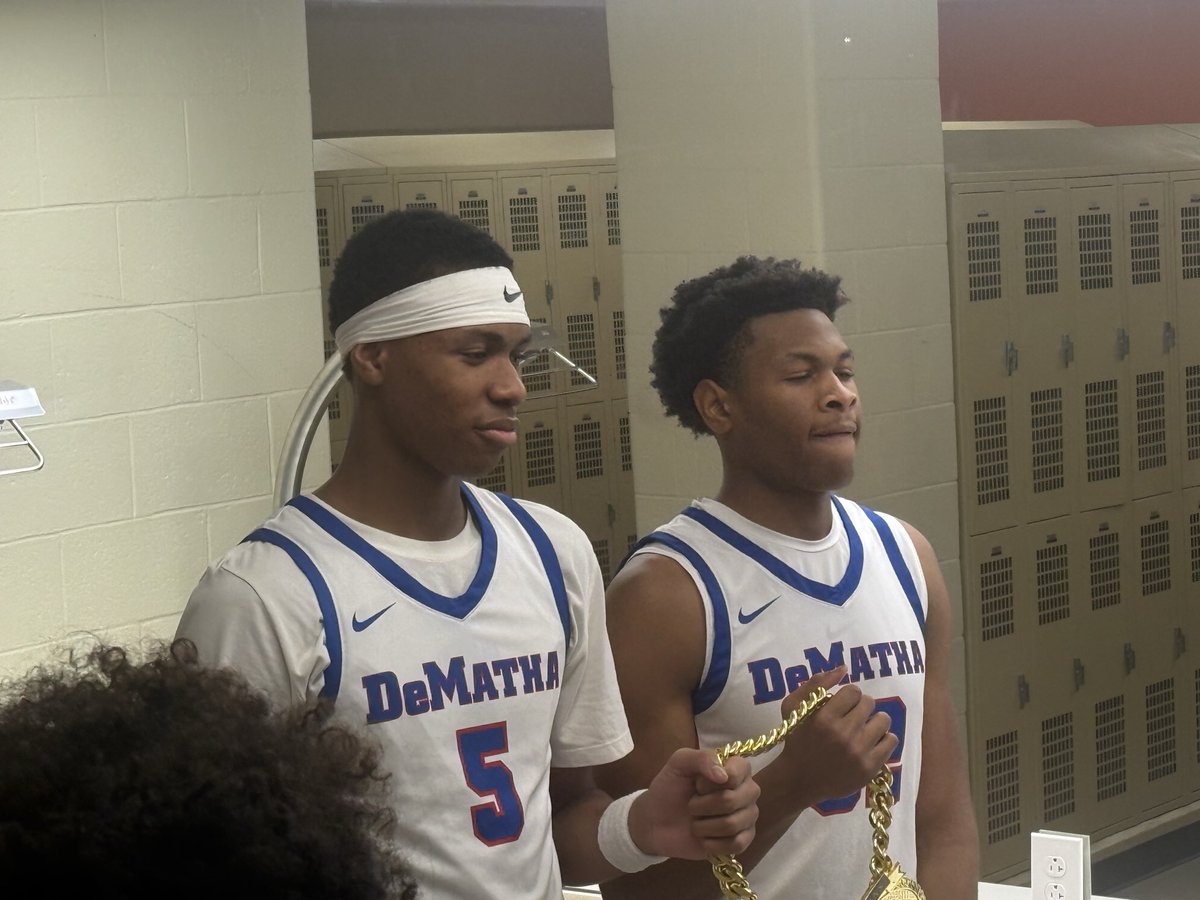 DeMathaCatholic's tweet photo. DeMatha (2-0) romps past Fayetteville (N.C.) Academy (7-2), 90-65, at Coolidge High School in the Capital City National Showcase. Danny Abass paced the Stags with 17 points, 10 rebounds and three steals. Ace Meeks added 19 points and six assists. #allmets #onedematha https://t.co/L73AKVFJDW