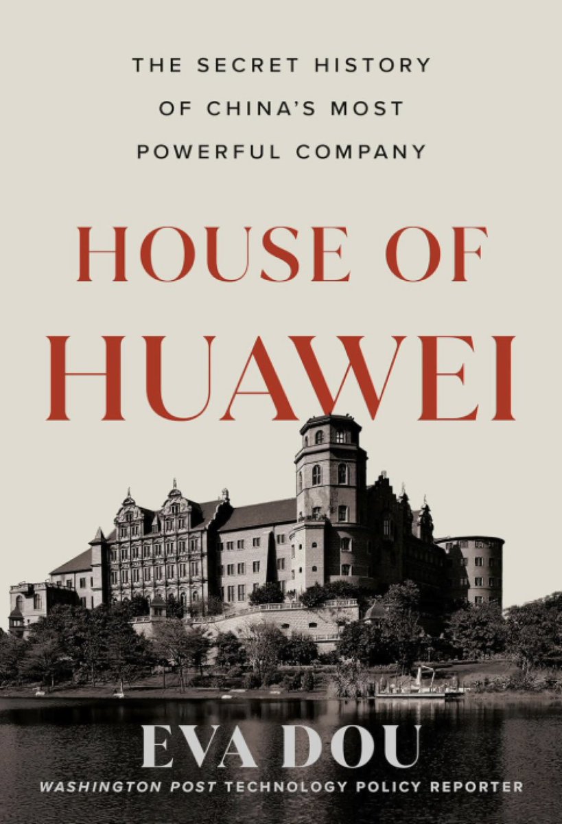 roomthinker's tweet photo. Current read that I'm about 1/5 through.

Highly recommended.

House of Huawei: The Secret History of China's Most Powerful Company 

#RecommendedReading https://t.co/z6yrFVAEXi