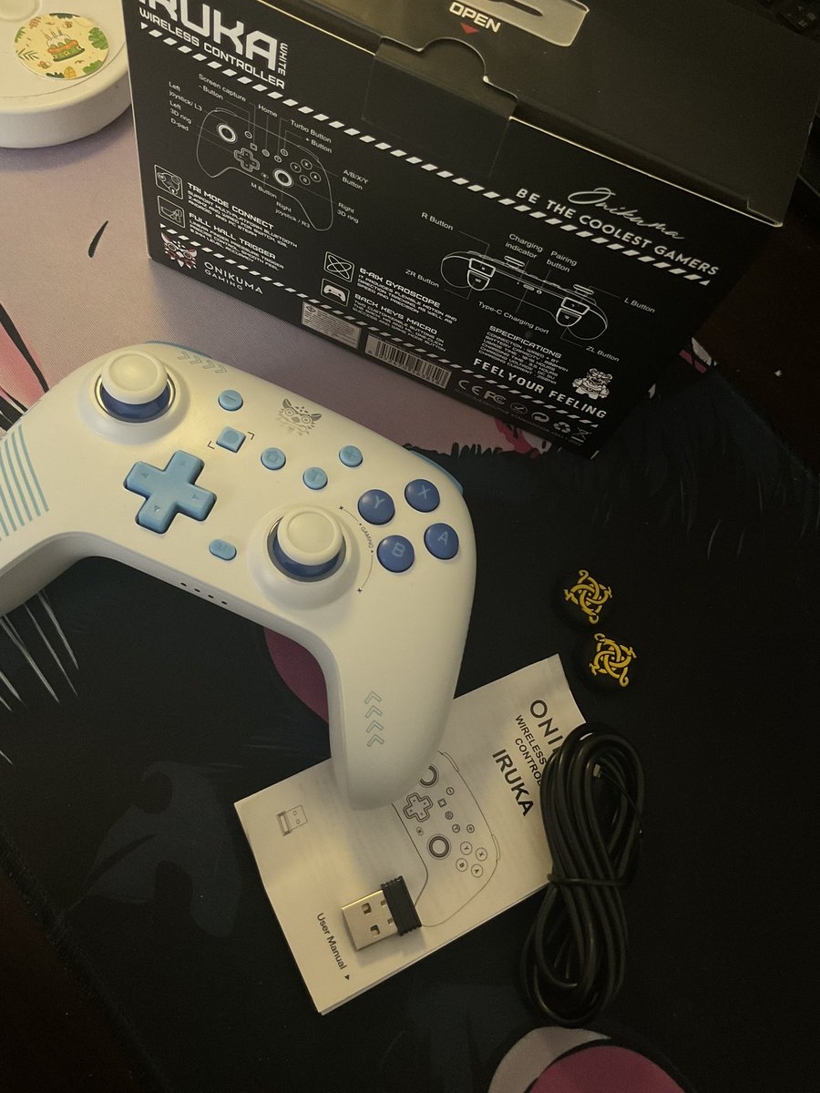 yvenomjin's tweet photo. ส่งต่อ จอย Onikuma IRUKA Wireless Controller 
🤍 สีฟ้าขาว อุปกรณ์ในกล่องมีครบ แถมจุกซิลิโคน

💰 ราคา: 610 ส่งฟรี
สภาพ: 98% ใหม่มาก ใช้งานได้ปกติค่ะ

#ส่งต่อคอม #ส่งต่อคีย์บอร์ด #ส่งต่อเมาส์ #เกม #valorant #จอยเกม #rtxxdm #iruku #ONIKUMA https://t.co/LT3WP8S0Mh