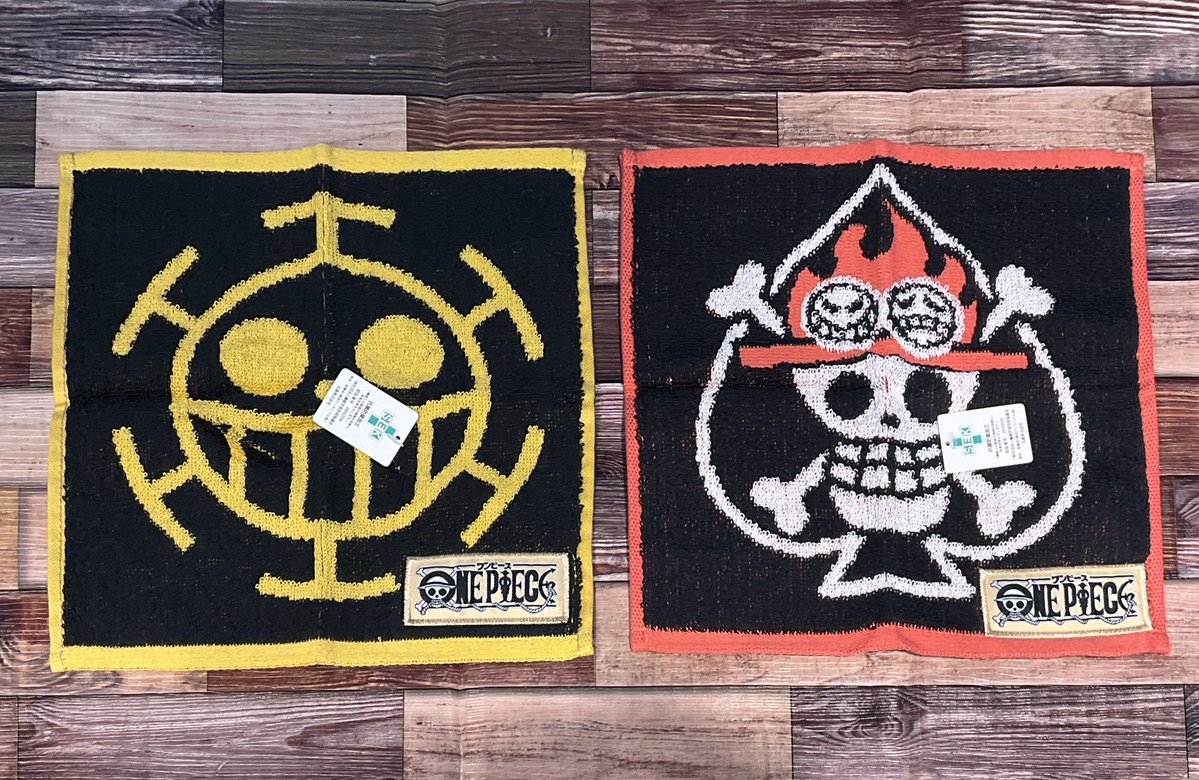 再入荷】 ミニタオル 海賊旗(麦わらの一味)/ゾロ海賊旗/ハートの海賊団