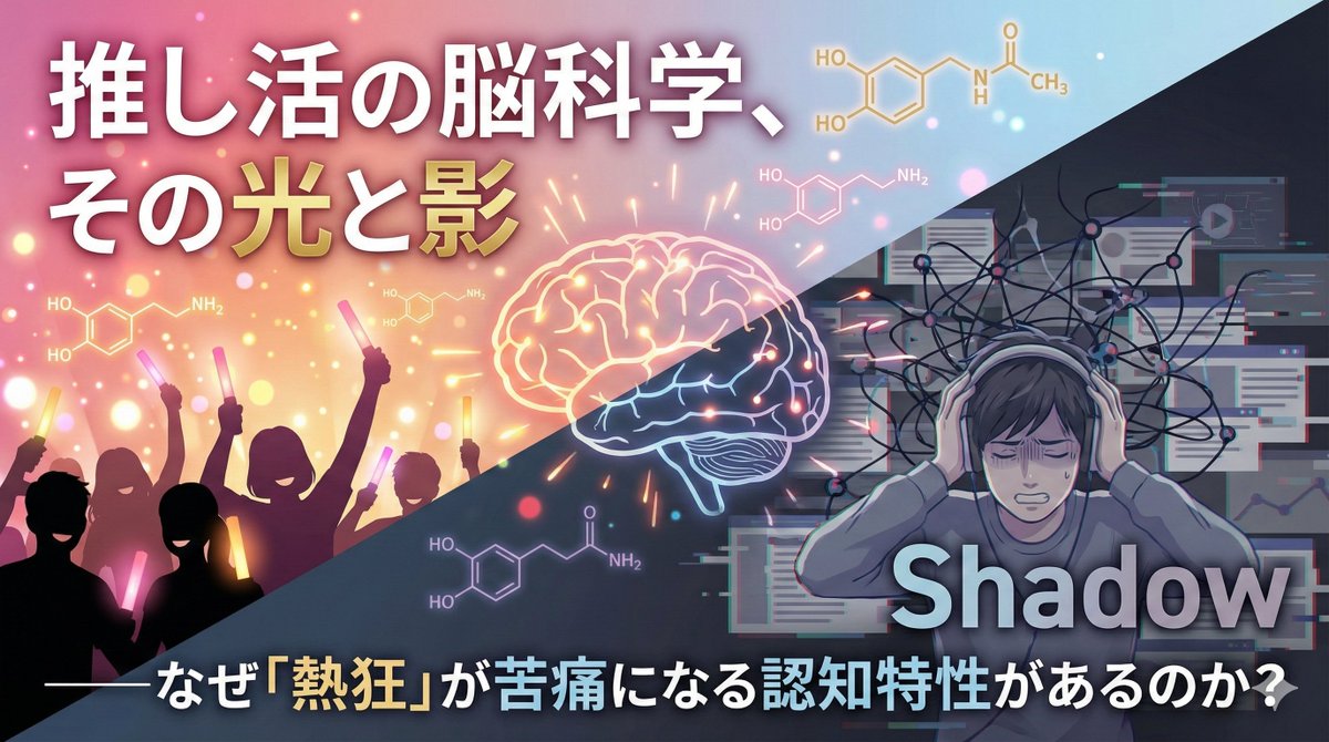 Qkn3R's tweet photo. 社会的成功者は推し活をしない。
外部の物語を眺めるより、
自分の物語を書き換えられる側に回っているから。
人生が動いている人間は、
他人のドラマに感情を委ねる必要がない。
続き：神経心理学×構造分析
https://t.co/xzK9y3QWBO https://t.co/cmCiuniQF9