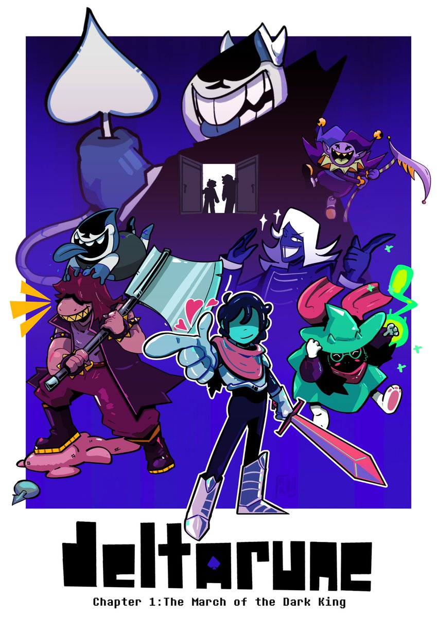 3stPlaceM's tweet photo. Deltarune Chapters 1-4

#DELTARUNE #deltarunefanart https://t.co/blf3YlY2wN