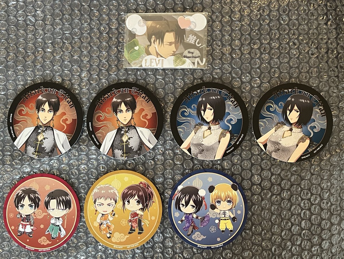 交換】 進撃の巨人 絢爛菊華 進撃飯店 in TreeVillage カフェ 特典