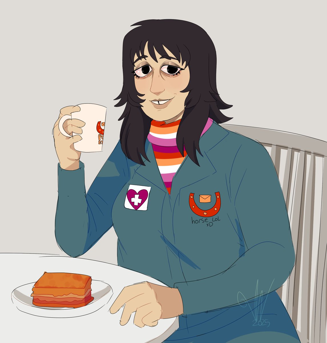 Victoriaaagh's tweet image. lez anya's lasagna #mouthwashing