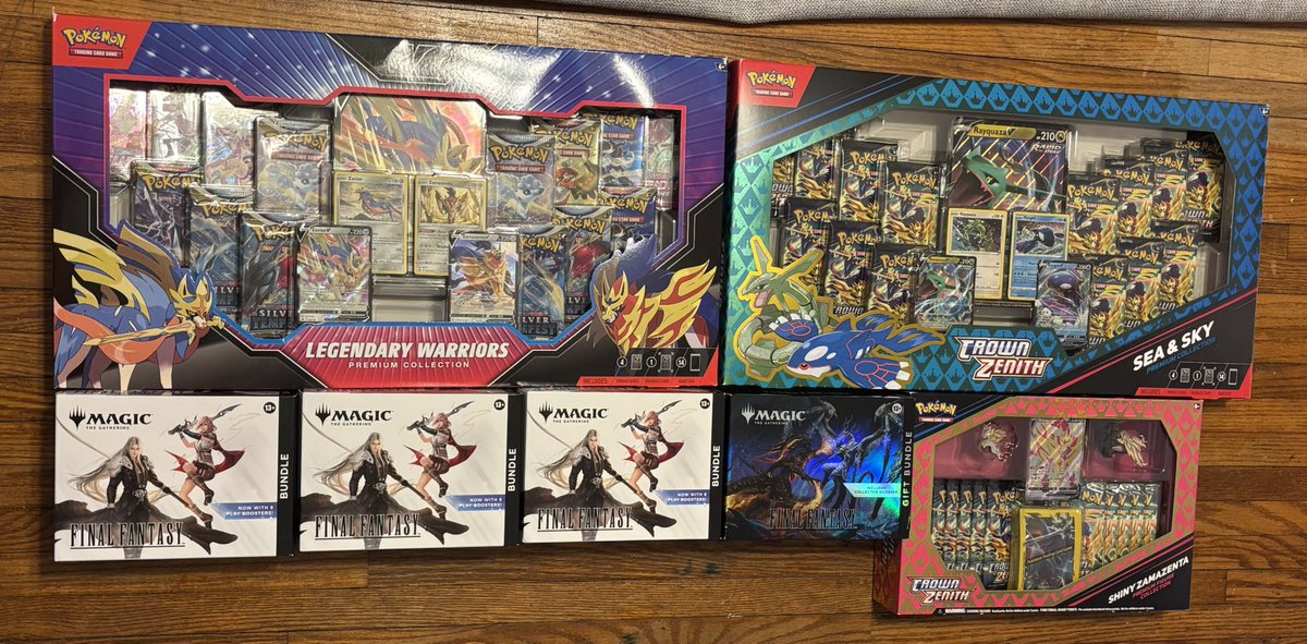 Sealed Consignment ✨ 🧇 !!

Mix of Pokémon and FF MTG — last one standing, WOD‼️

$10 per spot, 103💺 (shipping included)
Payment only due once all spots fill

RTs appreciated 
Shipping included in the US!