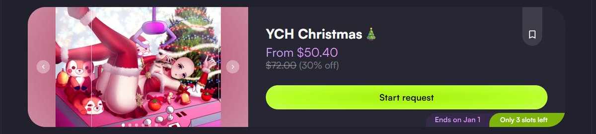 Hewwo Vtubers, want a more festive Xmas? I have 3 slots for YCH Xmas, check my VGen and don’t miss out sweetie🎄
#YCH #VGenOpen
