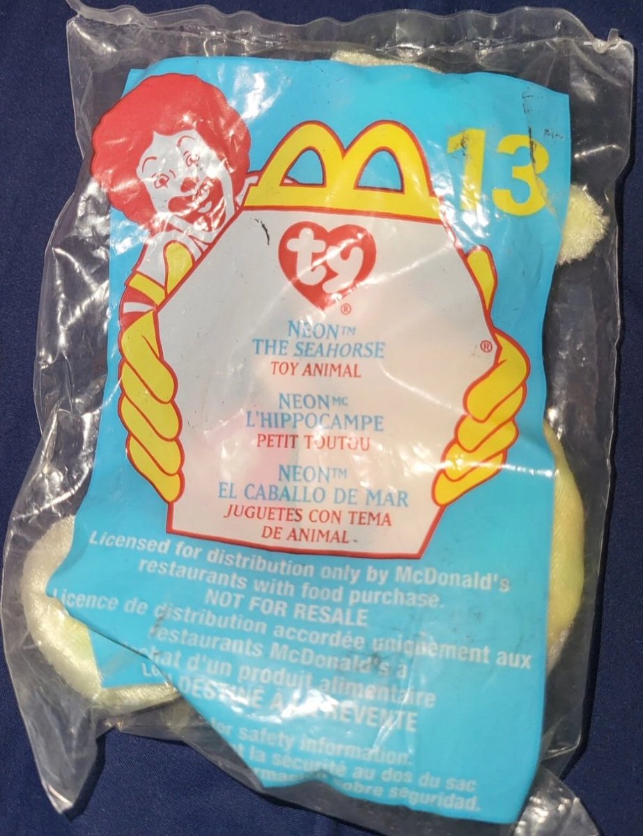 AlbertoMacias2's tweet image. 🔥 SEALED 2000 McDonald’s Teenie Beanie #13 Neon the Seahorse! Mint in bag, never opened. Perfect nostalgic Christmas Gift! 🎄🎁 #McDonaldsToy #TeenieBeanie #ChristmasGift #eBay #Mercari 

ebay.us/m/qtrmgB

merc.li/ruFdh4mWb?sv=0