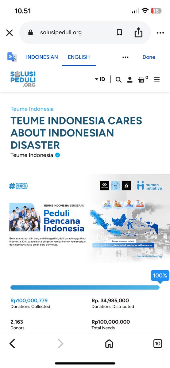 dunlicates's tweet photo. TEUME WE REACHED IDR 100 MILLION DONATION IN 7 DAYS FROM 2,163 INATEUME😭😭
Pls continue to support humanitarian action #TeumeINAforSumatera 💛

We’re still open, let’s join with us!
🎯 IDR 125 M

DONATE HERE⬇️
https://t.co/YfQuXfquwD

Non-cash donation⬇️ 
https://t.co/vIOGYJRrk0 https://t.co/kYMDlz9wUA