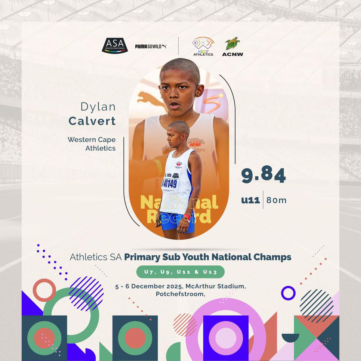 REMEMBER THE NAME 😤

Calvert wrote his name into the history books, breaking an 18-year-old National Record in the 80m 👏

#SubYouthAthletics