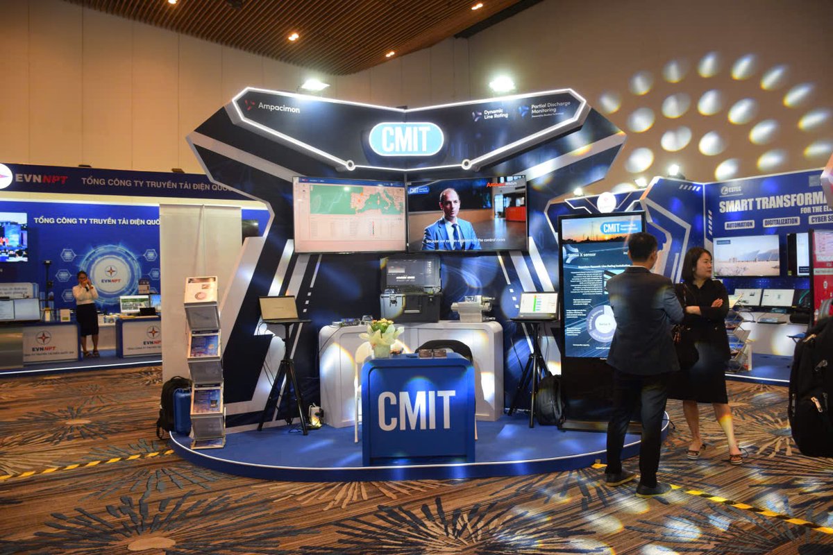 CMIT_GROUP's tweet photo. We had the distinct honor of hosting faculty and students from Ho Chi Minh City Electric Power College (HEPC) at our exhibition booth for a professional exchange. https://t.co/Ej7frmG0vA