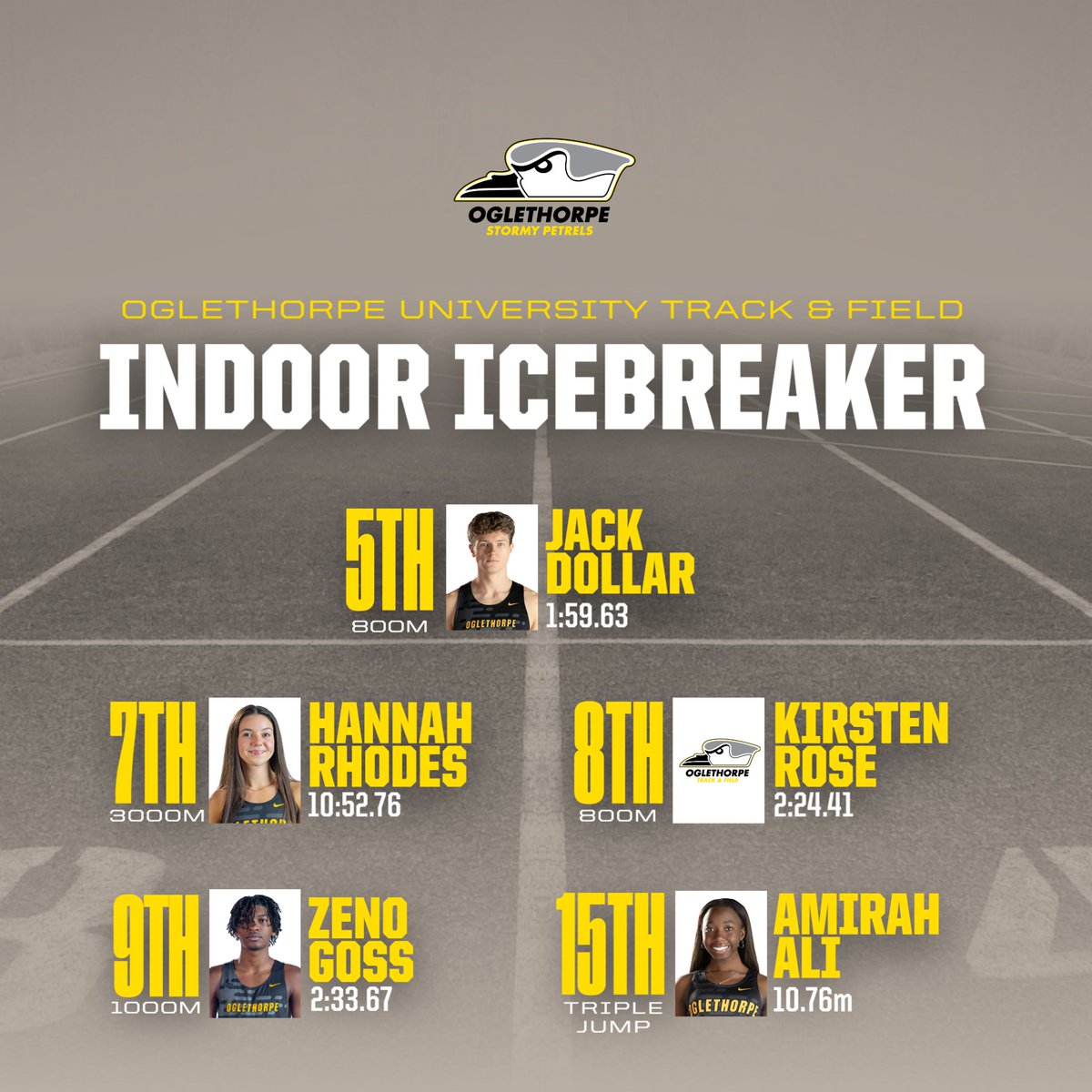 Oglethorpe Cross Country/Track & Field tweet media