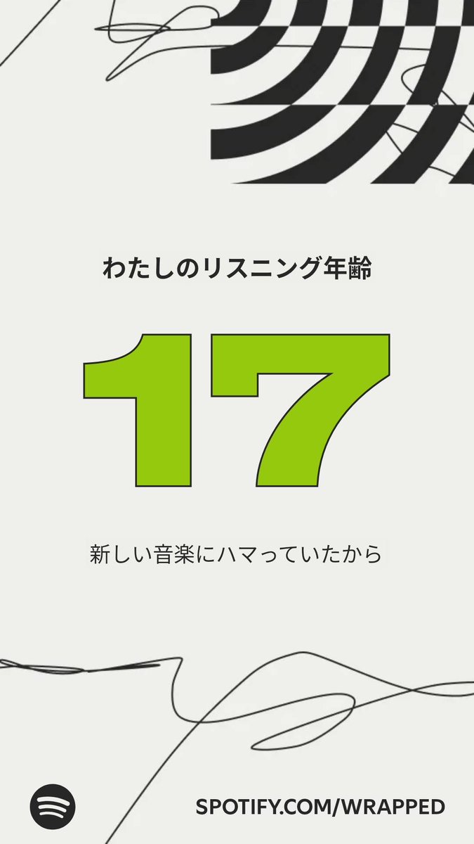 umazion's tweet photo. #Spotifyまとめ による、わたしのリスニング年齢はこちら！   https://t.co/h3x9fOGqXz https://t.co/qyI8v6b26A