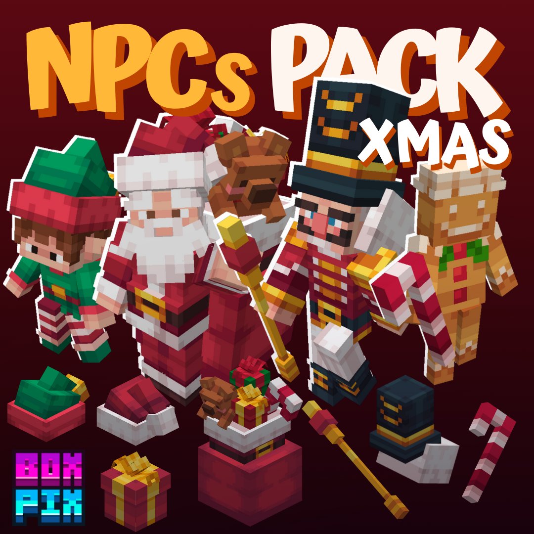 boxpixstudios's tweet photo. NPCs PACK 🎅
https://t.co/2c2qQPdn5C

@MCModelsNet @lunggolfs 
#Minecraft #Blockbench #lowpoly https://t.co/3ab0EJ0tIn