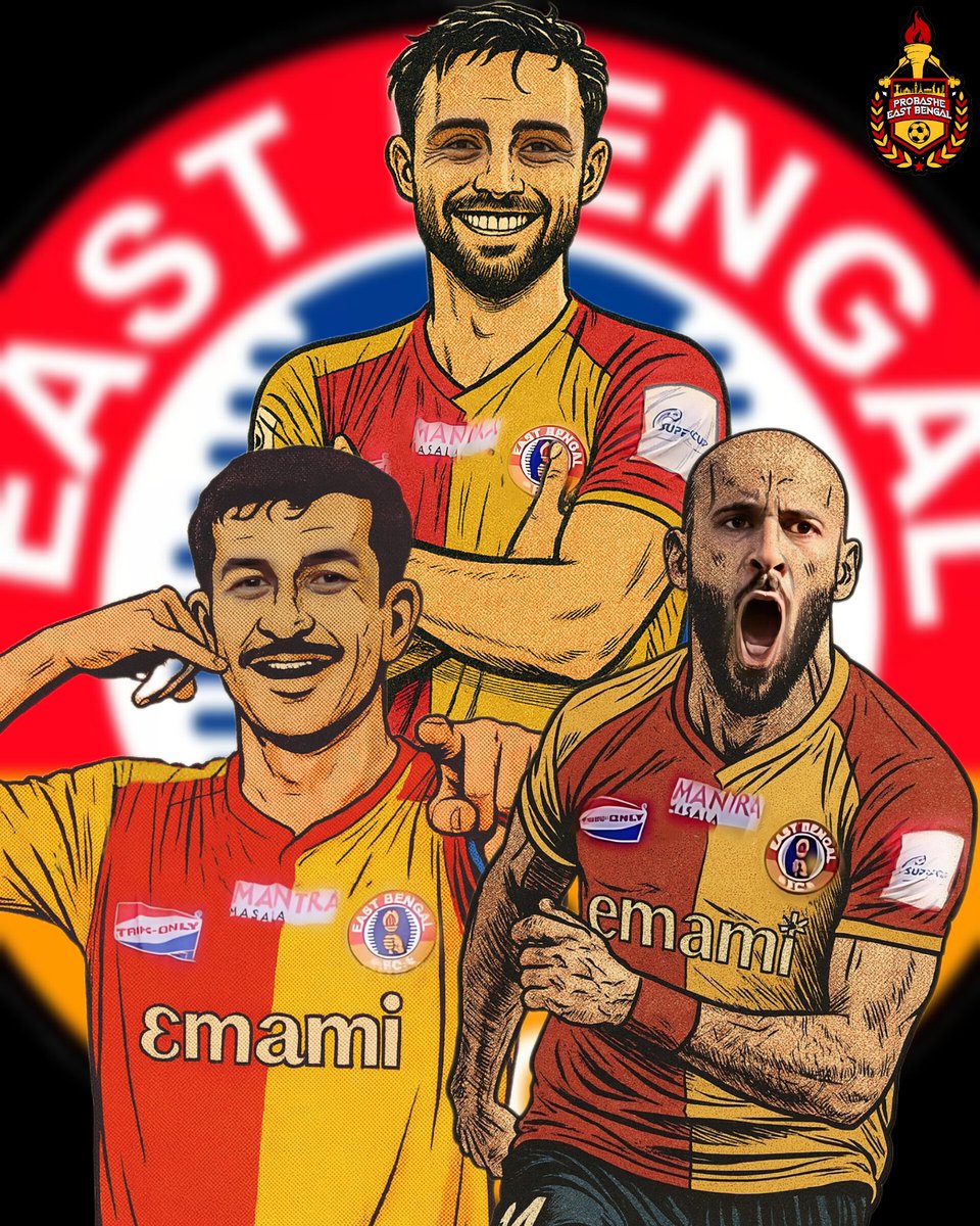 Uno. Dos. Tres. ✊️🔥❤️💛

🎨 <a href="/Deep___21/">DEEP ROY</a>

#JoyEastBengal 
#EastBengal 
#EastBengalFC 
#SuperCup 
#ProbasheEB 
#promotingEBoutsideWB