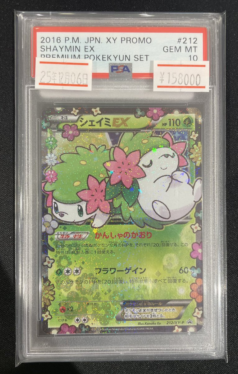 🌱入荷情報🌱】 🌸PSA10 シェイミEX 212/XY-P🌸 ✨158,000円
