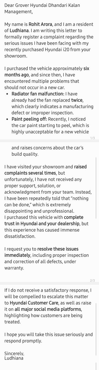 talkswitharun's tweet photo. @HyundaiIndia showroom make foolish of customers one of my friends buy a car 6 month ago and his car colour is breaking now #fraud #fakepromise #donotbuycarfromhyundai #fruad https://t.co/OT70HZxB2R