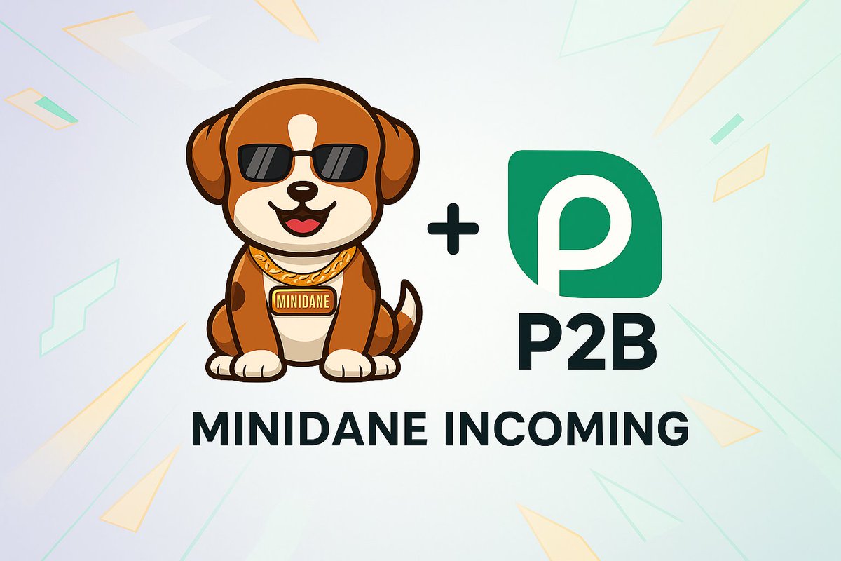 MiniDaneArmy's tweet photo. Minidanearmy, 

Today is the day! 

We are excited to announce that Mini Dane has officially partnered with the P2BP2P exchange 🎉 

This partnership will include two phases. Phase 1 will be 2 IEO sessions (14 days each) to help raise funds towards larger exchange listings (that you all will help choose), marketing and more! More details will be available on our website once the updates are complete. 

We have paid extra for P2B’s extensive marketing package which will help greatly boost the performance of the IEO. One of the included features is putting Mini Dane in front of their Top 50 investors 👀 

Phase 2 will begin after the IEO is complete, this will be an exchange listing on P2B with 2 trading pairs. There will also be additional features such as Staking, Air Drops and Trading Competitions, along with additional marketing to promote the Exchange listing! 

Phase 1 - IEO will start on January 30th, 2026. 

This is because I am working at my job to self-fund all of this. Most of the fees has been paid from the deposit, but a second payment is required right before we Go-Live. 

Thank you all for your understanding and I am excited for the new heights Mini Dane will reach in 2026!

#minidane #minidanearmy #crypto #exchange #bnbchain #p2b #p2bp2p #ieo
