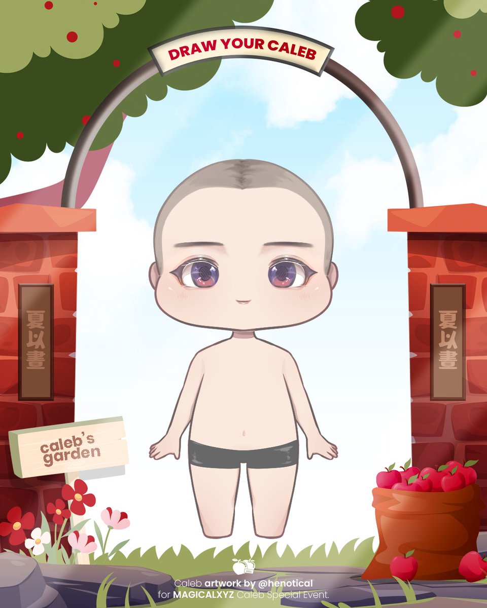 ✨️ CHALLENGE: DRAW YOUR CALEB ✨️ 

After a busy week tending to the orchard, Caleb and I are finally going on a date! The only problem? He’s been pacing around all morning, torn between outfits and hairstyles. Help Caleb get ready! 😆

To help him, you can drop your art by