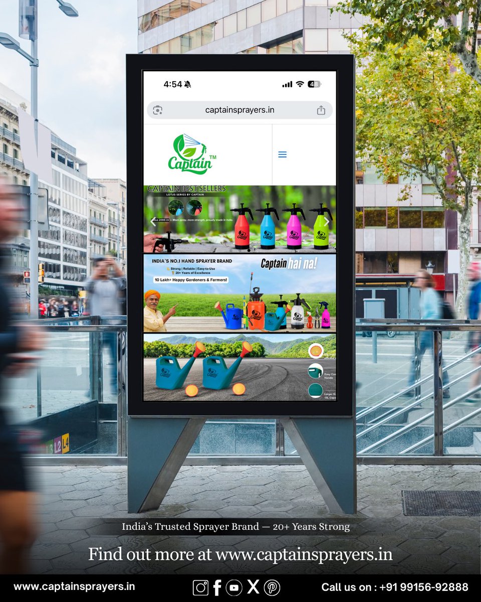 CaptainSprayers's tweet image. 🌐 Your 𝐀𝐥𝐥-𝐢𝐧-𝐎𝐧𝐞 Sprayer Destination Is Live!
Quality sprayers, trusted for 20+ years — now just a click away.

Explore the full range here 👉 captainsprayers.in