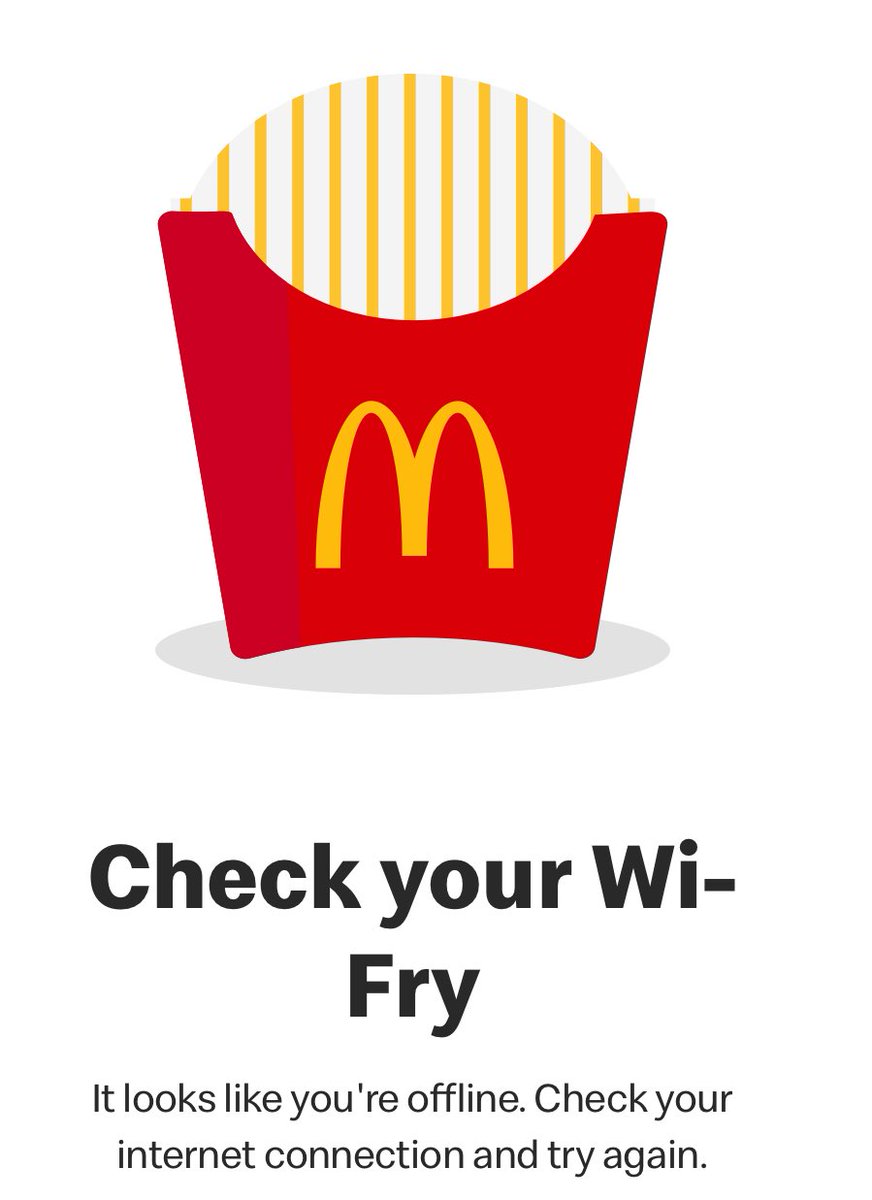 McDonald’s App’s got jokes I see . . .