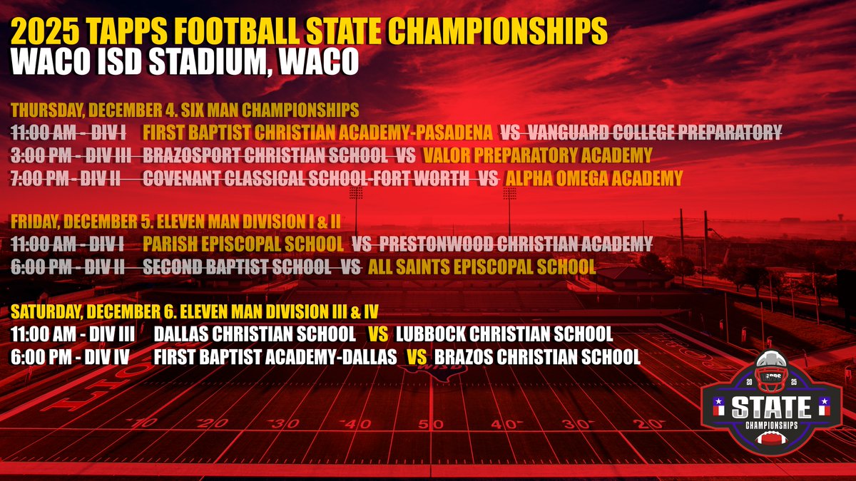 TAPPS Football tweet media