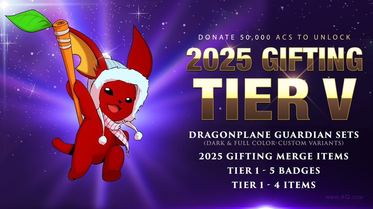 🎁 Chilly's in Battleon to help you spread cheer during our Frostval Gifting Event! 
- Talk to him to gift ACs to random heroes 
- Donate to unlock rewards from his shop 
- Unlock even more rewards based on the total amount you donate 
Event details: aq.com/gamedesignnotes