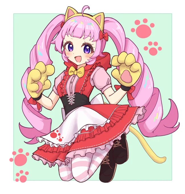 ひまりネコずきんコーデ