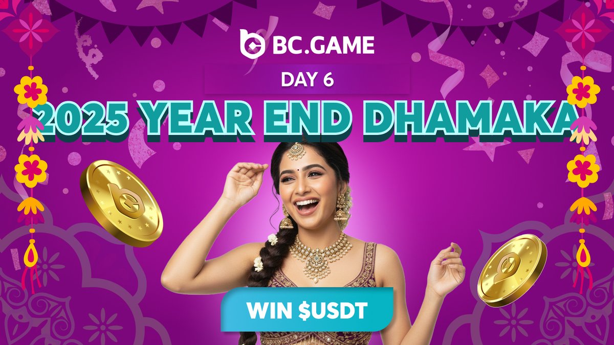 bcgameIN's tweet image. 🔥 @BCGAME MEGA 2025 YEAR END DHAMAKA 🔥
✨ DAY 6 IS LIVE ✨

🧧 REWARDS : $USDT 💰

🎯 Task : 
1️⃣ Drop #UID in Telegram 👉 t.me/bcgame_india

🎁 India Exclusive Bonus 
Deposit and unlock bigger $USDT chance
👉 go.bcgame.ad/indiabonus

📢 Winner Announcement &amp;amp; Claim Link