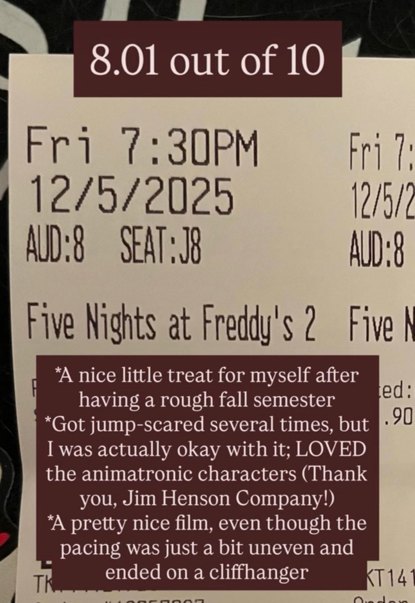 leah_blume's tweet photo. “Thank you, Jim Henson Company!”

#fnaf2movie https://t.co/iTtBEnmRuI