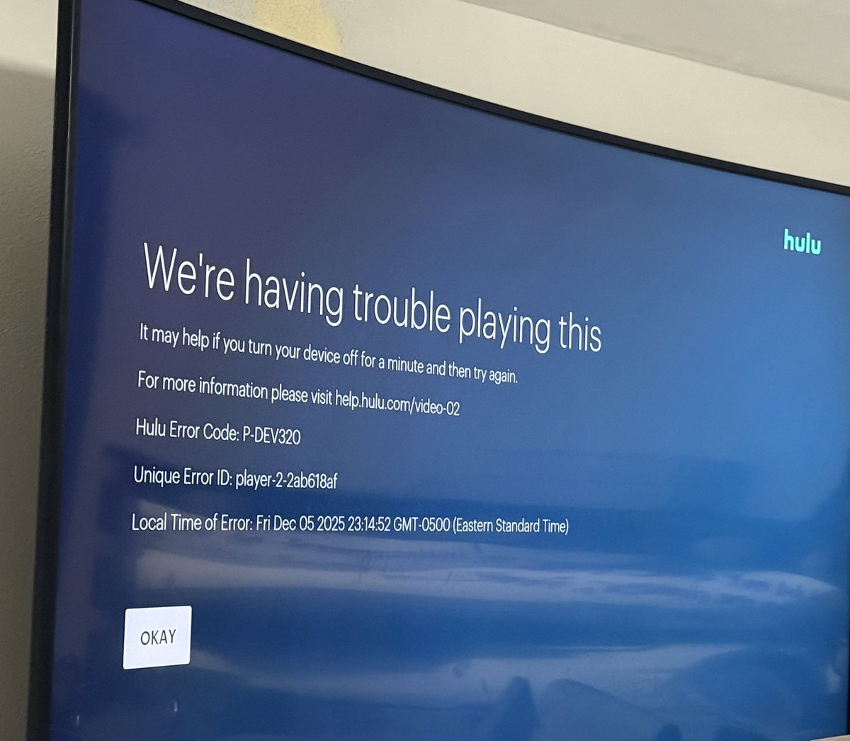 duhhh_maris's tweet photo. I see this wayyyy too often for @hulu to be over $100/month https://t.co/2AEhlf2dDz