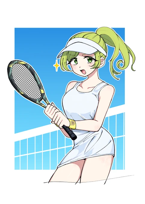 テニスやるなら一式揃えそうな森中さん #森中びじゅつかん