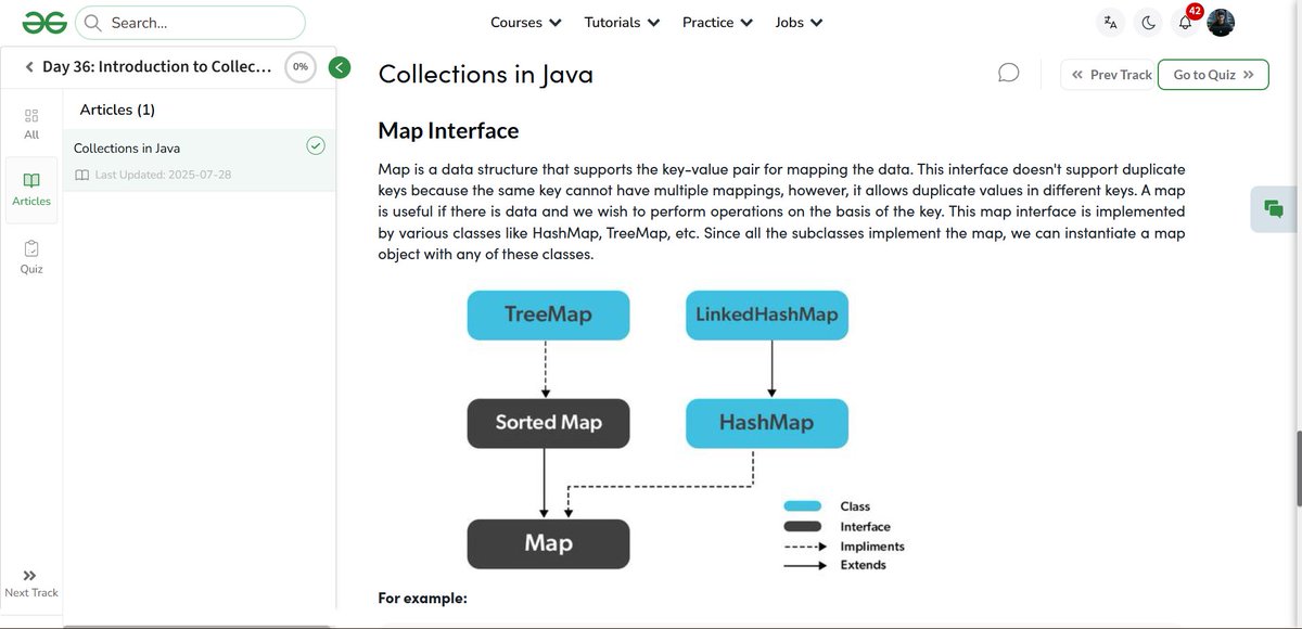 amanhaidry's tweet image. #Java from @geeksforgeeks 🚀
✅Collections
✅Advantages of the Collection Framework
✅Hierarchy of the Collection
✅Interfaces that Extend the Collections
✅Methods of the Collection Interface

#365DaysOfCode #JavaDev #GeeksforGeeks #gfg #nationskillup #365DaysOfCoding